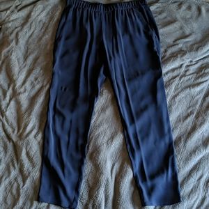 Eileen Fisher slouchy silk crepe ankle pants